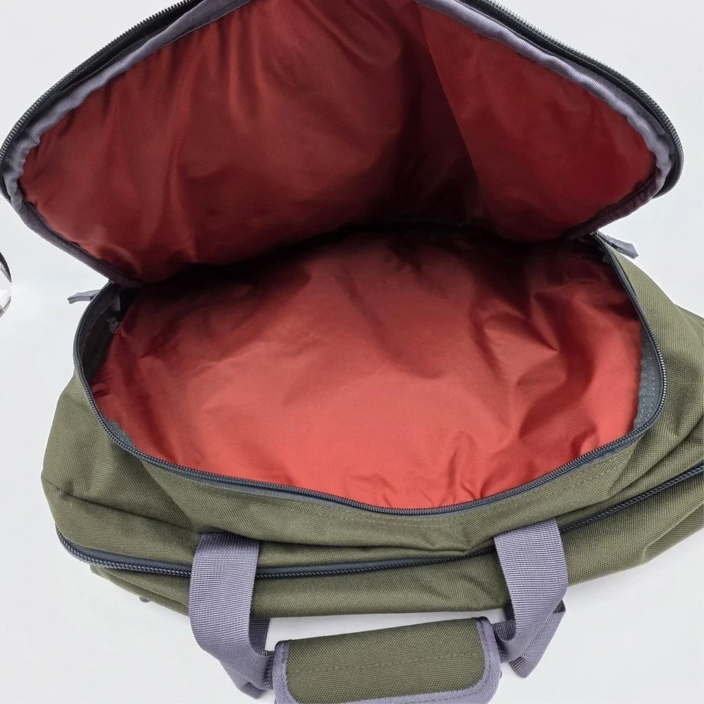 Vtg OG LL Bean Continental Backpack Carry on Travel Pack Moss Green/ Gray